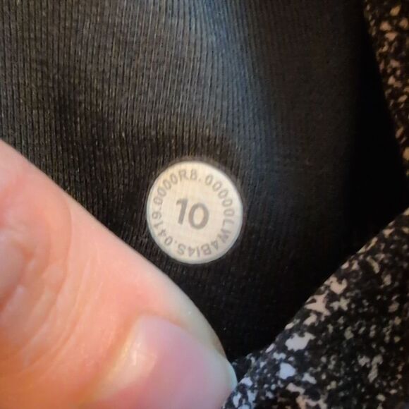 Lululemon Hooded Define Jacket Luminescence Splatter White Black Size 10 - Picture 2 of 10